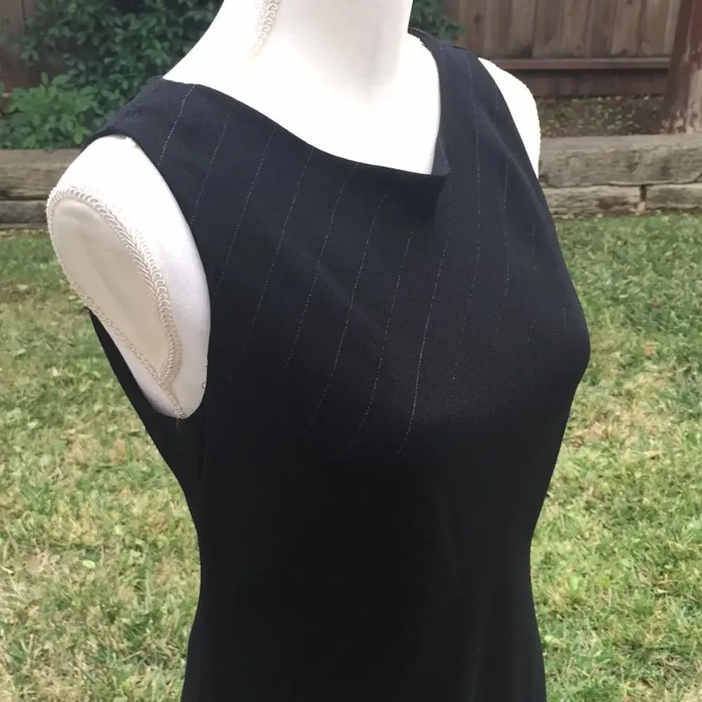 Norton Mcnaughton Petites Black Sleeveless Slip on Dress Women's Size 6